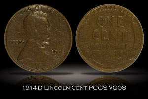 1914-D Lincoln Cent PCGS VG08