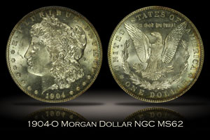 1904-O Morgan Dollar NGC MS62