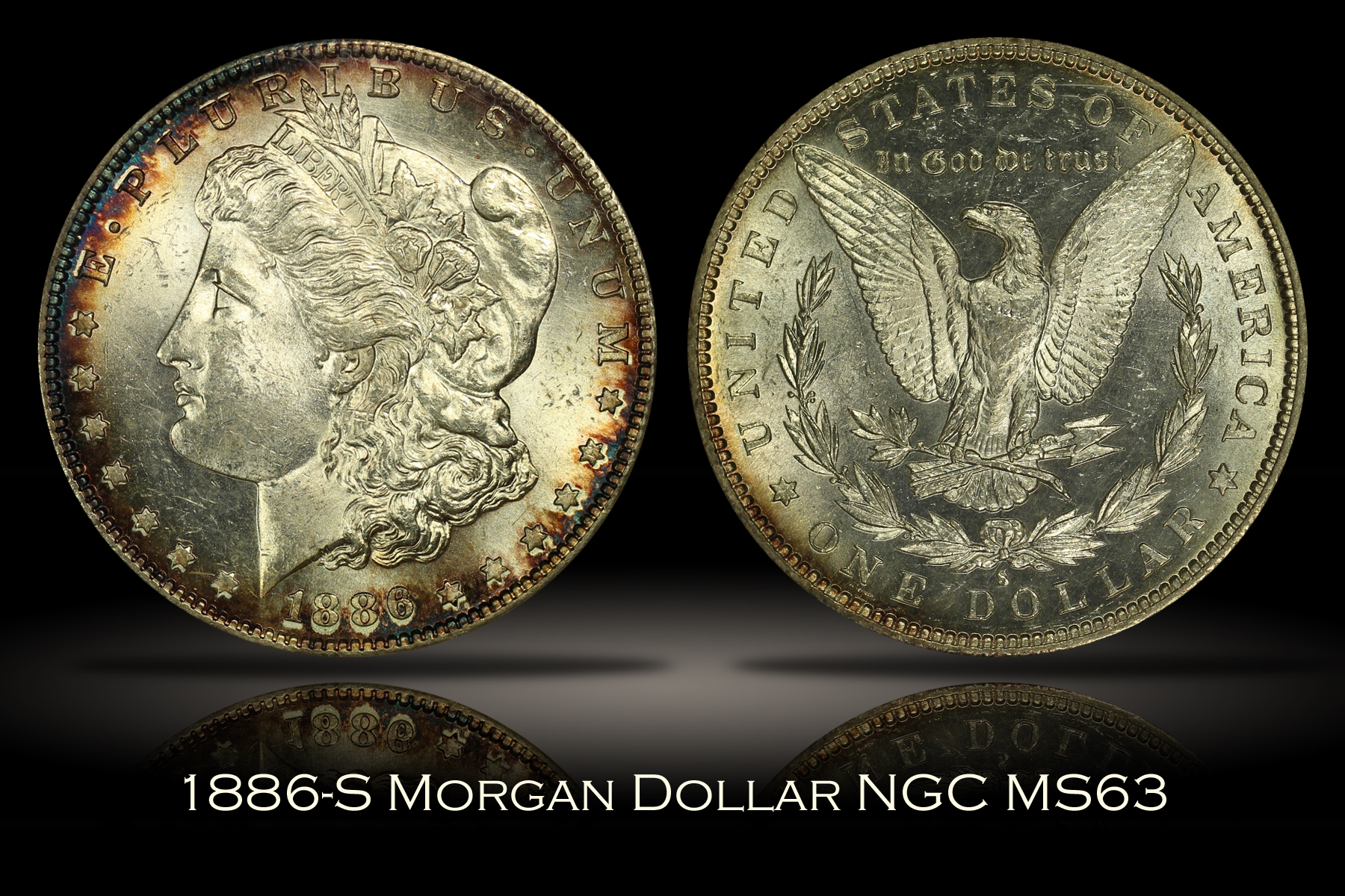 Michael Kittle Rare Coins - 1886-S Morgan Dollar NGC MS63