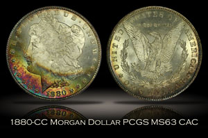 1880-CC Morgan Dollar PCGS MS63 CAC