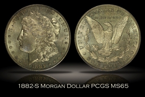 1882-S Morgan Dollar PCGS MS65