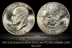 1972-S Silver Eisenhower Dollar PCGS MS68 CAC