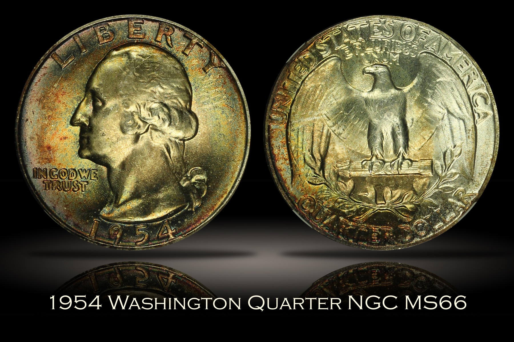 1954 Washington Quarter NGC MS66