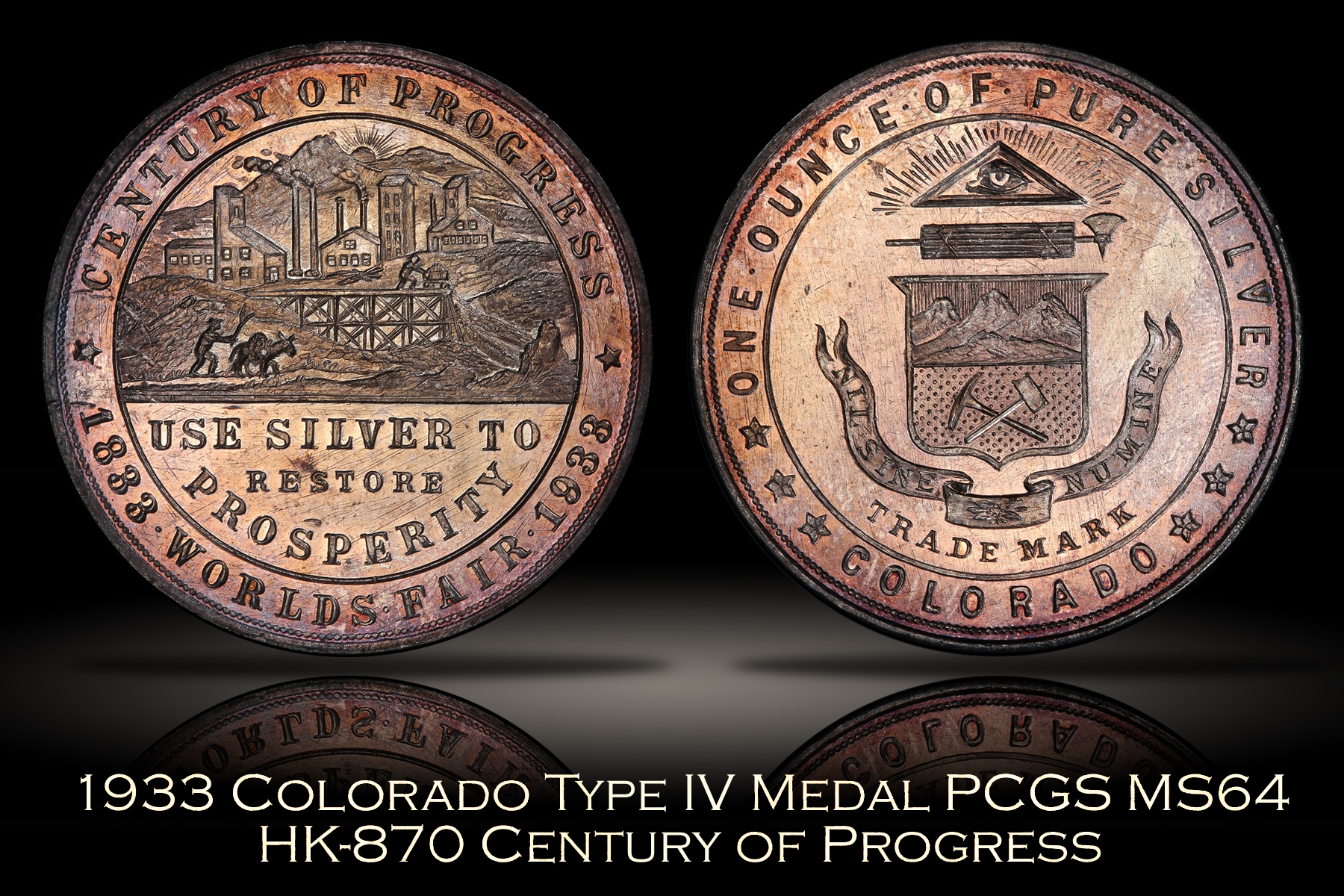 1933 Colorado Type IV HK-870 PCGS MS64