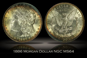 1886 Morgan Dollar NGC MS64