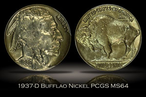 1937-D Buffalo Nickel PCGS MS64