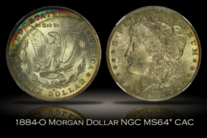 1884-O Morgan Dollar NGC MS64* CAC