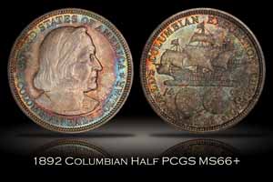 1892 Columbian Expo Half PCGS MS66+