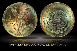 1983-Mo Mexico Onza ANACS MS65