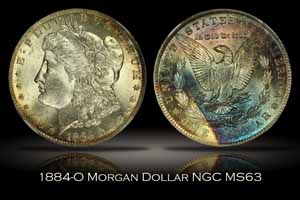 1884-O Morgan Dollar NGC MS63