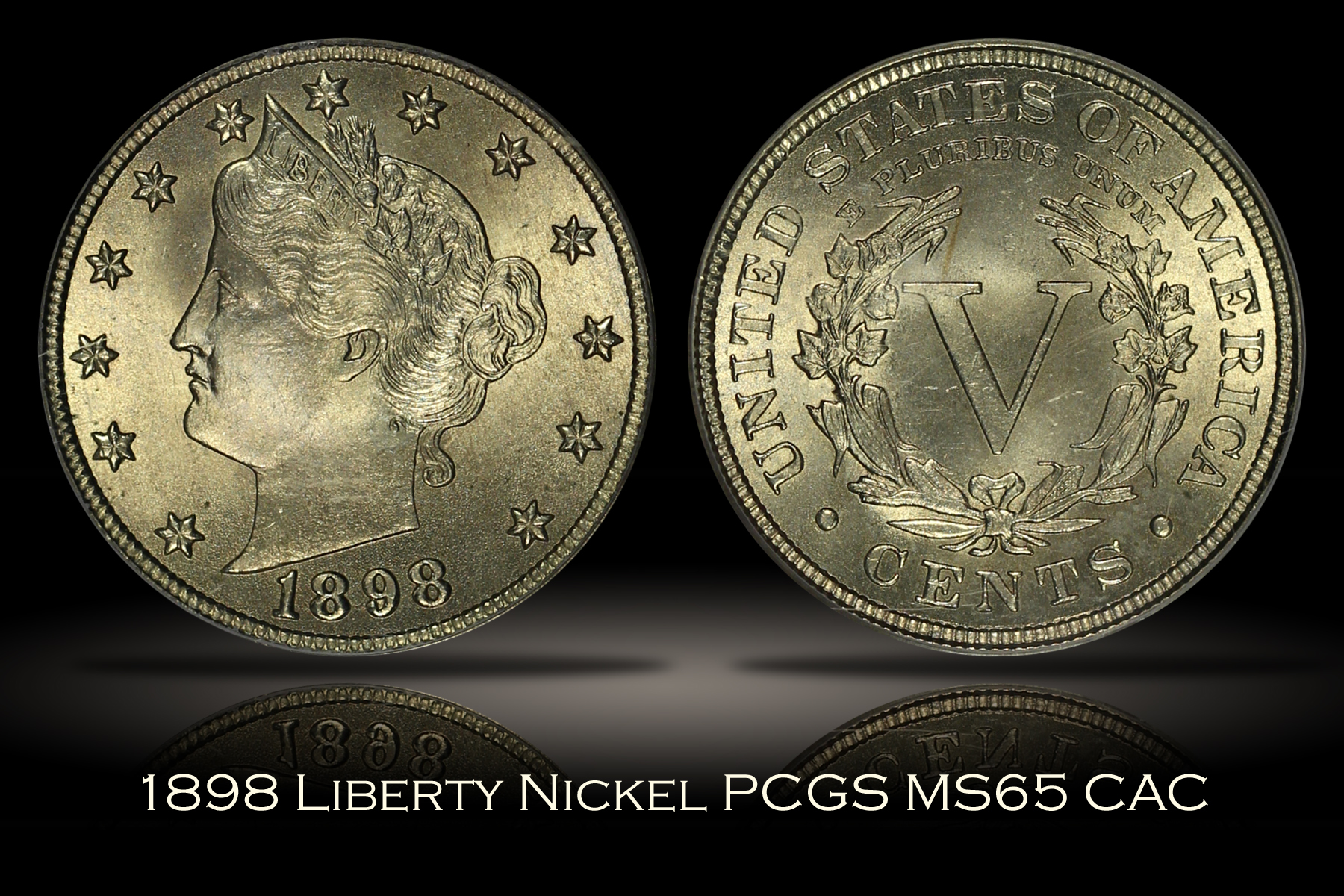 Michael Kittle Rare Coins - 1898 Liberty Nickel PCGS MS65
