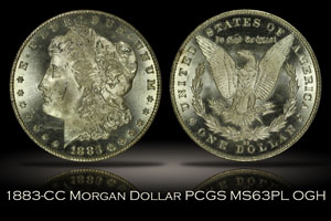 1883-CC Morgan Dollar PCGS MS63PL