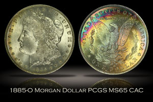 1885-O Morgan Dollar PCGS MS65 CAC
