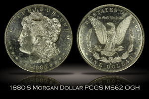 1880-S Morgan Dollar PCGS MS62