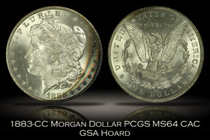 1883-CC Morgan Dollar PCGS MS64 CAC GSA