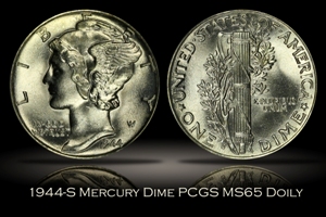 1944-S Mercury Dime PCGS MS65 DOILY