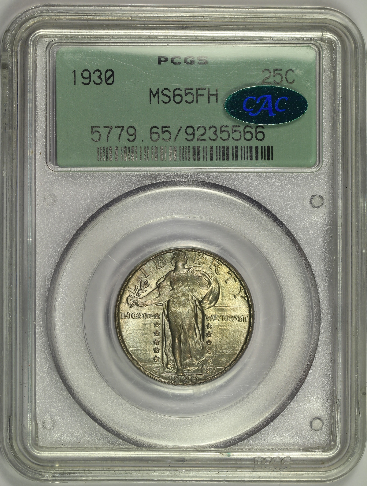 Michael Kittle Rare Coins - 1930 Standing Liberty Quarter PCGS MS65FH CAC